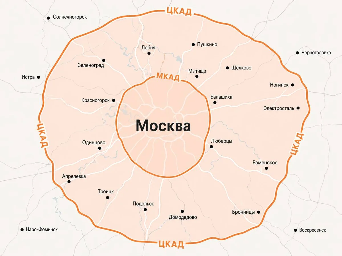 Зона выезда — Москва и МО